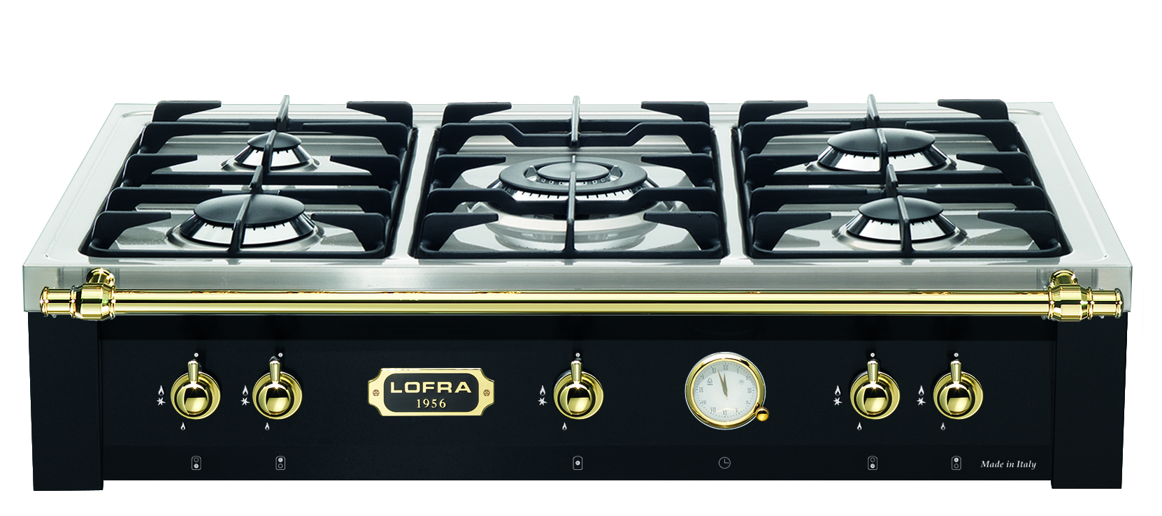 lofra-dolcevita-trnm96-5-plan-cuisson-gaz-noir-120-4-feux image 1