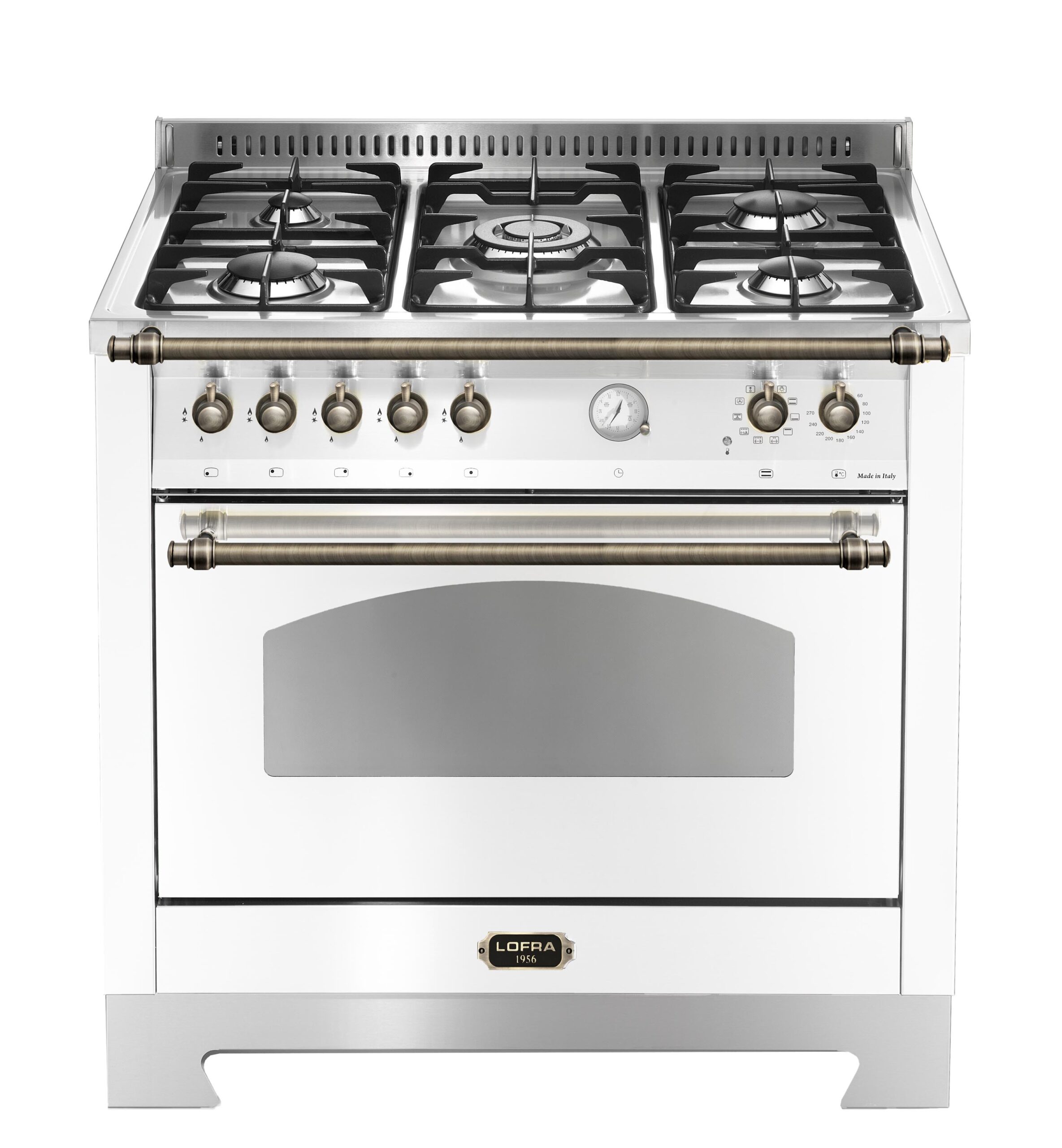 lofra-dolcevita-rbpg96mft-ci-cuisini-re-90-cm-blanc-perle-bronze image 1