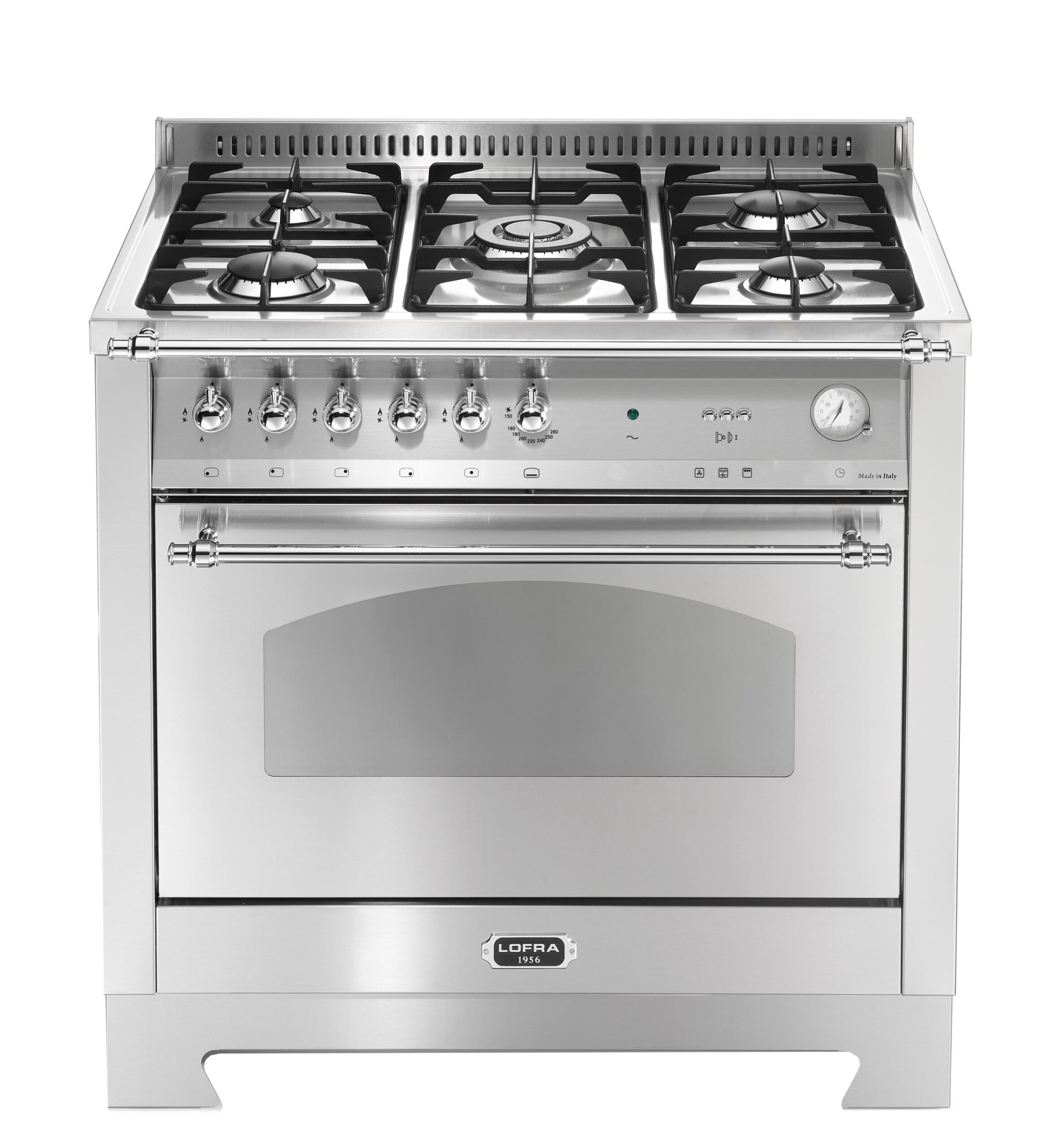 lofra-dolcevita-rsg96gvgt-ci-cuisini-re-gaz-90-cm-inox-chrome image 1