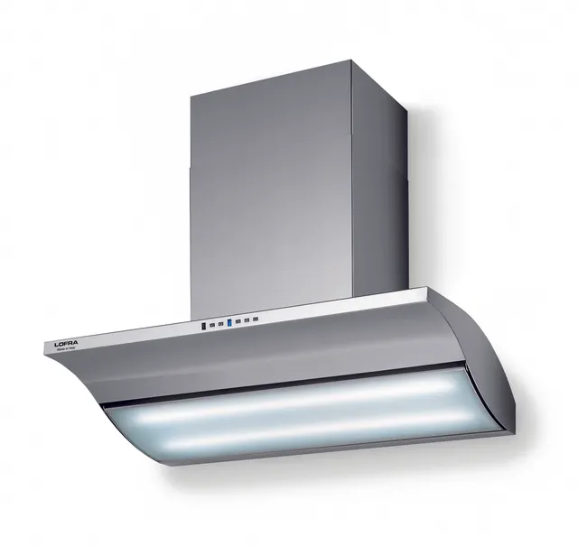 lofra-holly-90-hotte-murale-90-cm-inox-verre-blanc image 1