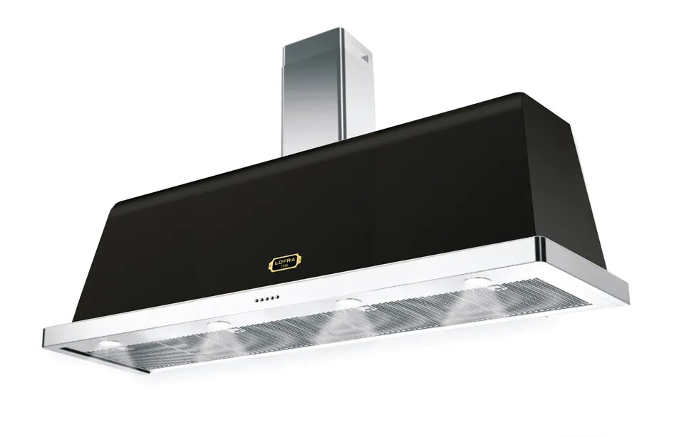 lofra-dolcevita-150-hotte-noir-mat-laiton-800-m3-h image 1
