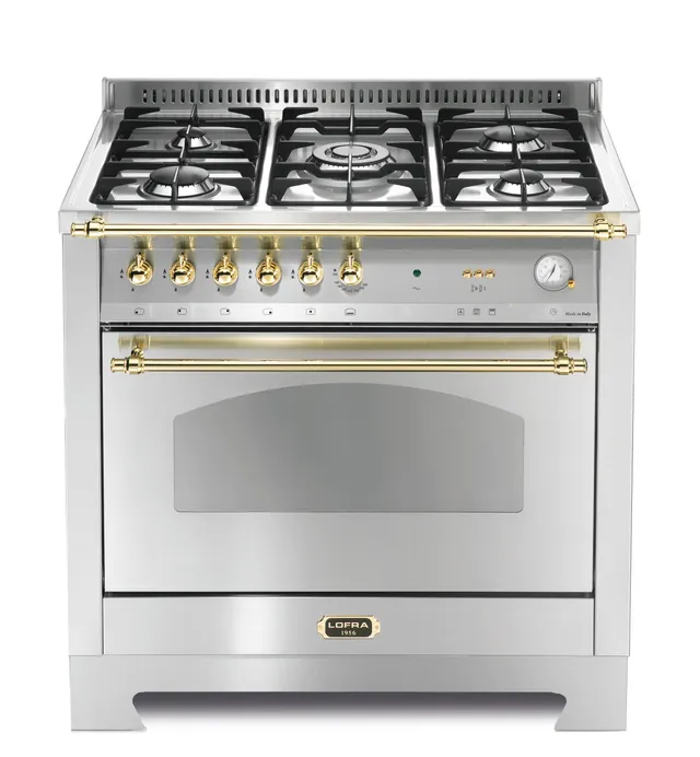 lofra-dolcevita-rsg96gvgt-ci-cuisini-re-90-cm-inox-laiton image 1