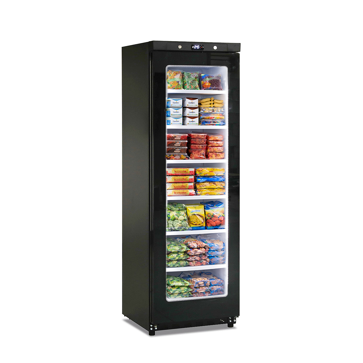 horekus-kgn400-b-armoire-cong-lateur-vitr-e-noire-pro image 1