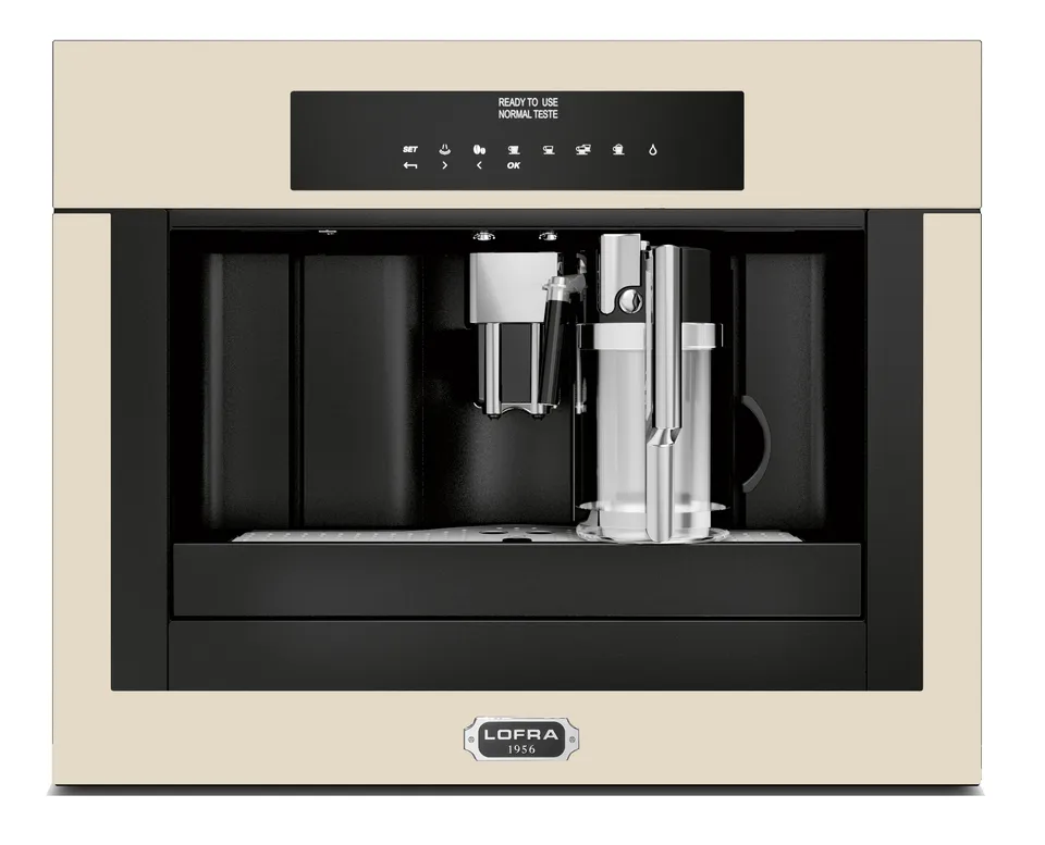 lofra-ybrbi66t-machine-caf-encastrable-ivoire-chrome image 1