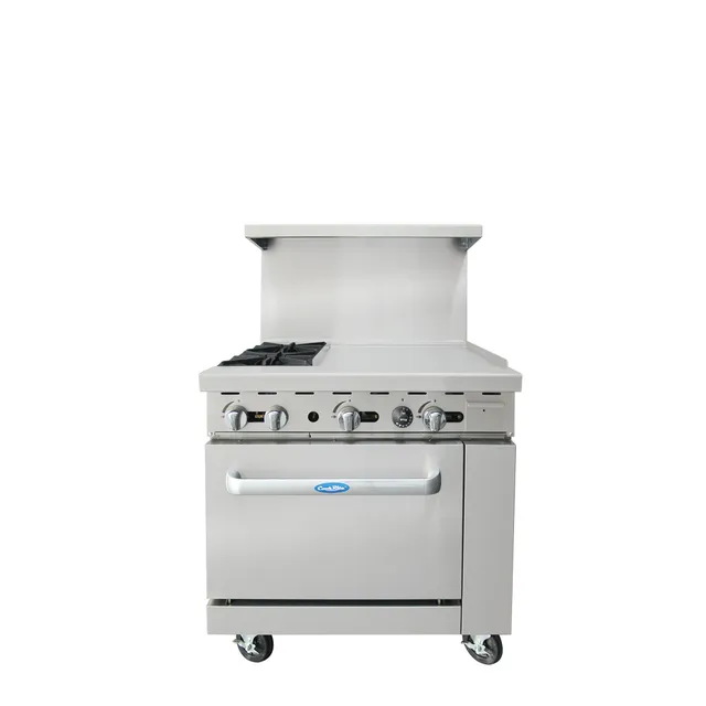 atosa-cookrite-agr-2b24gr-piano-gaz-2-feux-griddle-inox image 1