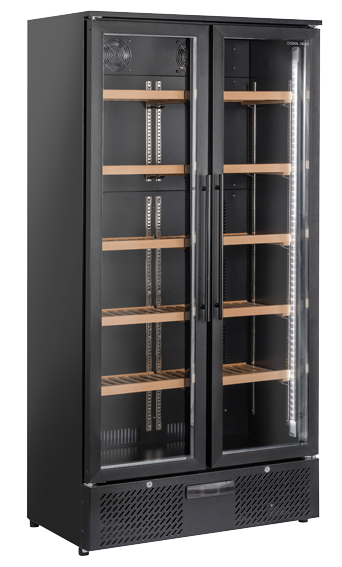 cool-head-wine-cw-758-cave-vin-450-l-noire-10-clayettes-bois image 1