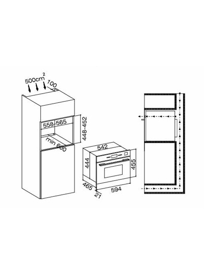campomatic-koc45vbi-micro-ondes-convection-combin image 2