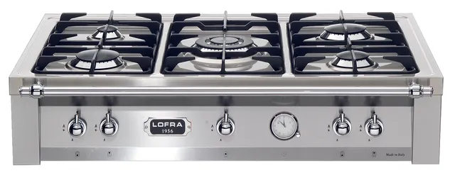 lofra-dolcevita-trs96-5-piano-cuisson-gaz-90-cm-chrome image 1