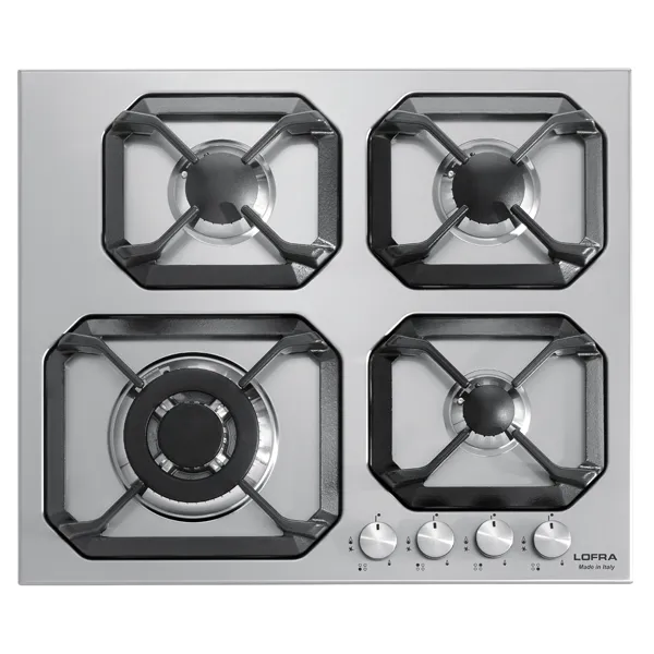 lofra-hls6g0-plaque-gaz-60-cm-inox-3-feux-triple-couronne image 1