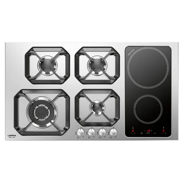 lofra-hls9g2i-plaque-mixte-gaz-induction-90-cm-inox image 1
