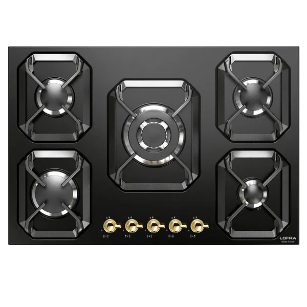 lofra-dolcevita-hrnm7a0-plaque-gaz-70-cm-noir-laiton image 1