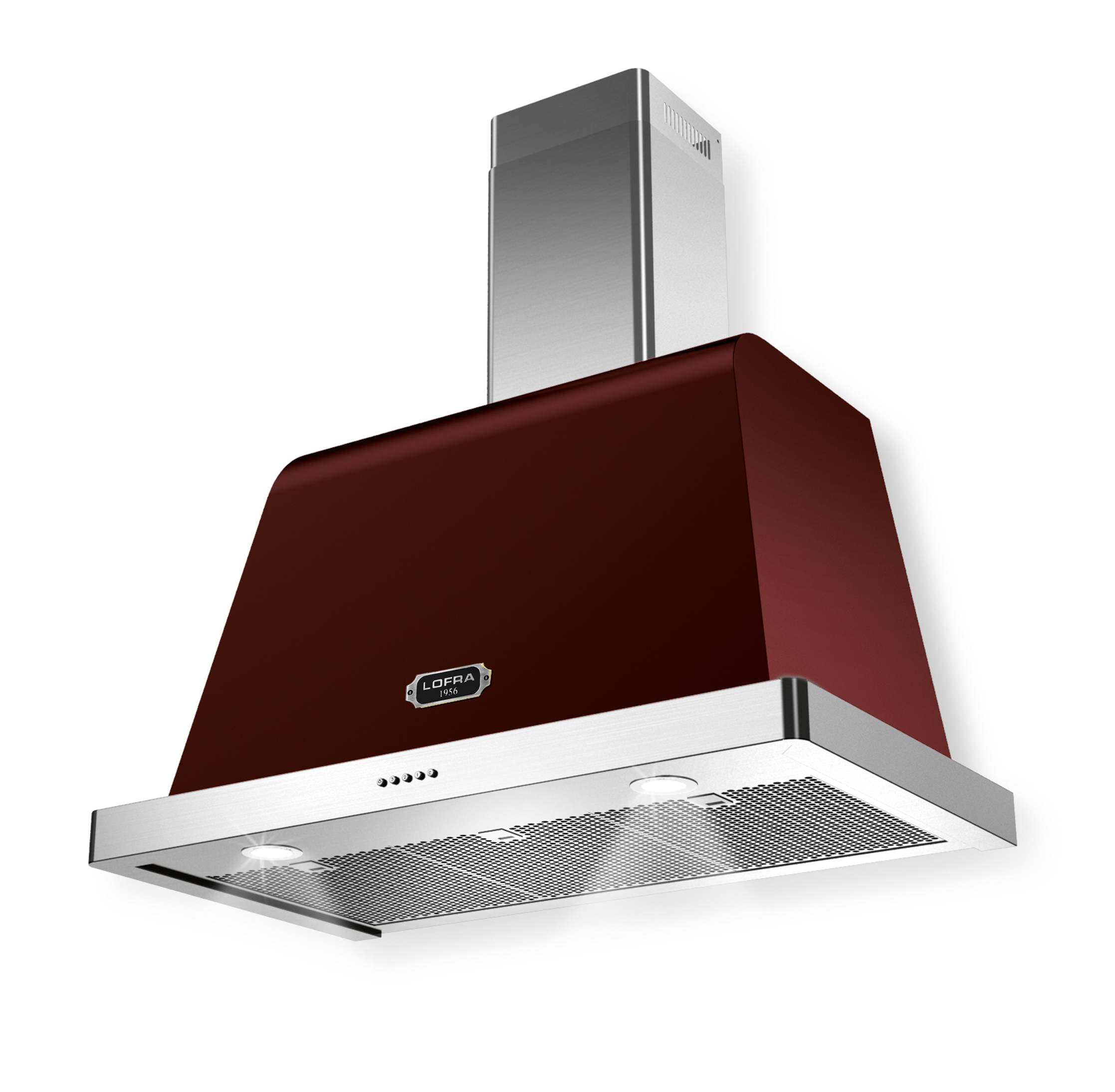 lofra-dolcevita-90-hotte-bordeaux-chrome-800-m-h image 1