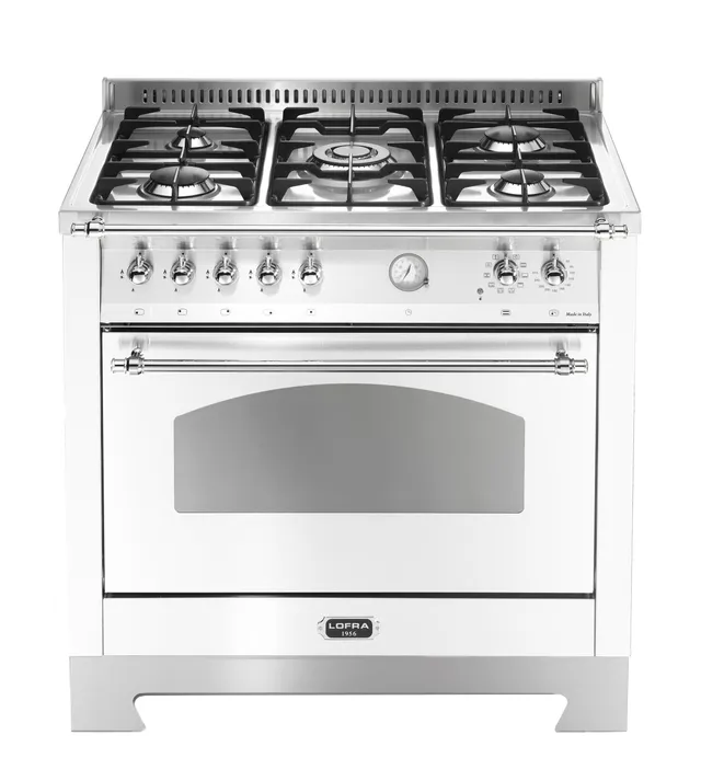 lofra-dolcevita-rbpg96mft-ci-cuisini-re-90-cm-blanc-chrome image 1