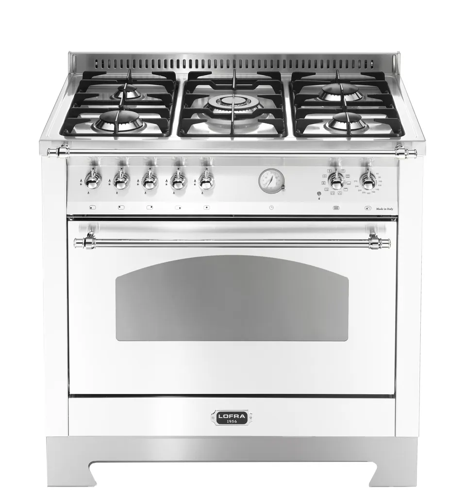 lofra-dolcevita-rbpg96mft-ci-cuisini-re-90-cm-blanc-chrome image 1