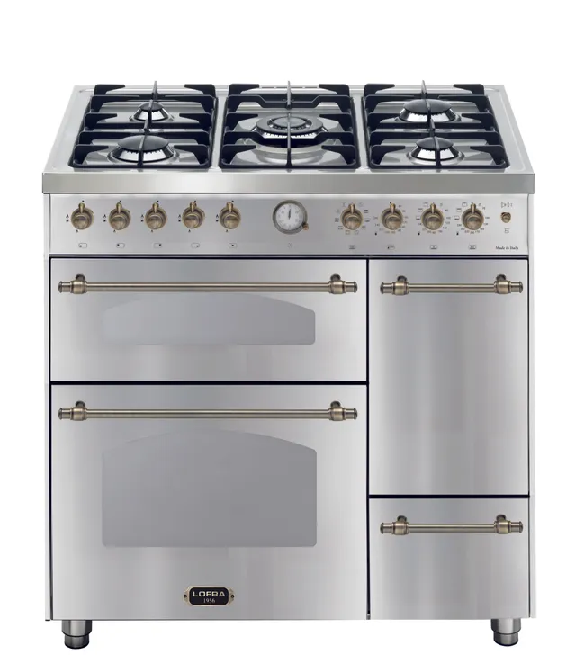 lofra-dolcevita-rst96mf2et-cuisini-re-inox-bronze-5-feux image 1