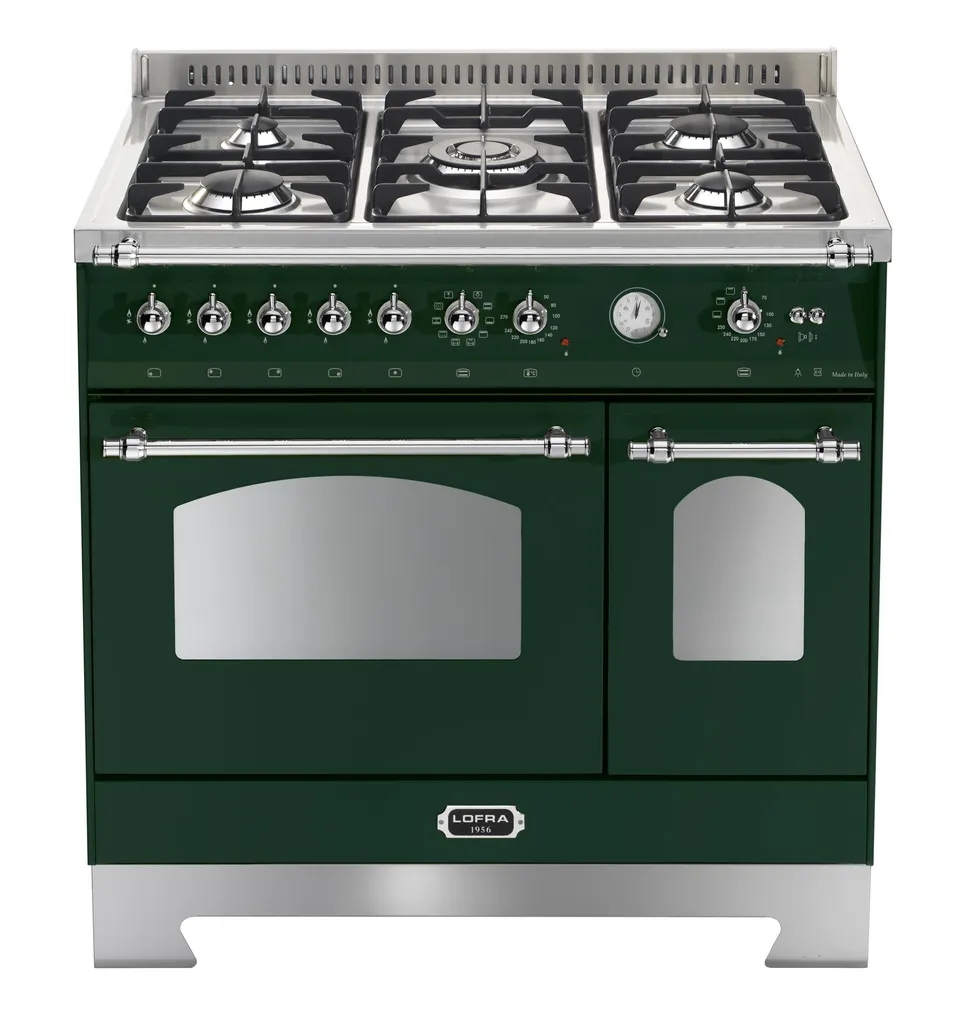 lofra-dolcevita-rvd96mfte-ci-cuisini-re-gaz-90cm-vert-chrome-four image 1