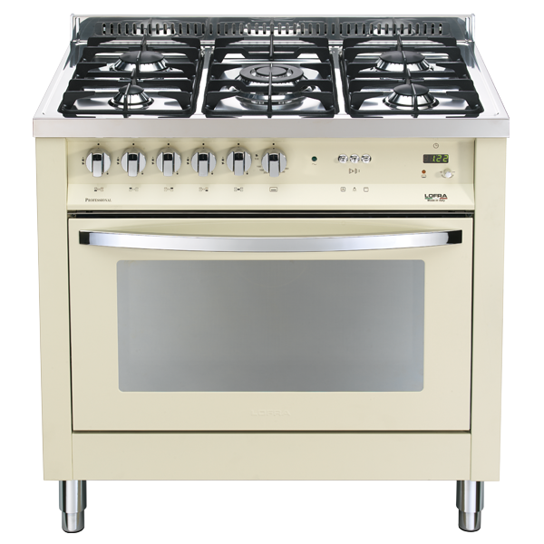 lofra-curva-inox-pbig96gvt-c-cuisini-re-gaz-90-cm-ivoire-4-feux image 1