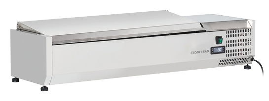 cool-head-inox-vrx-12-33s-s-vitrine-gn1-4-statique image 1