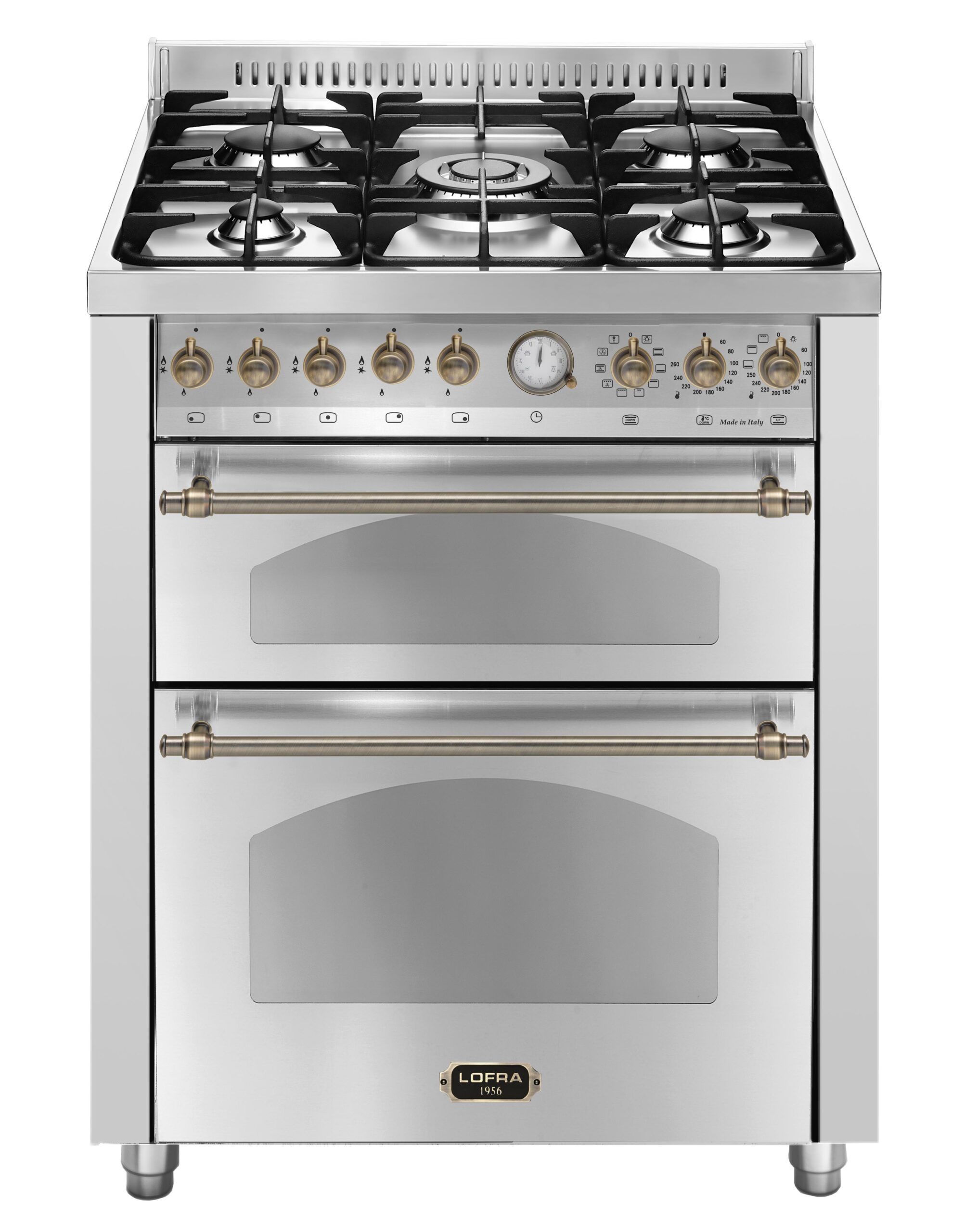 lofra-dolcevita-rsud76mfte-ci-cuisini-re-inox-bronze-5-feux image 1