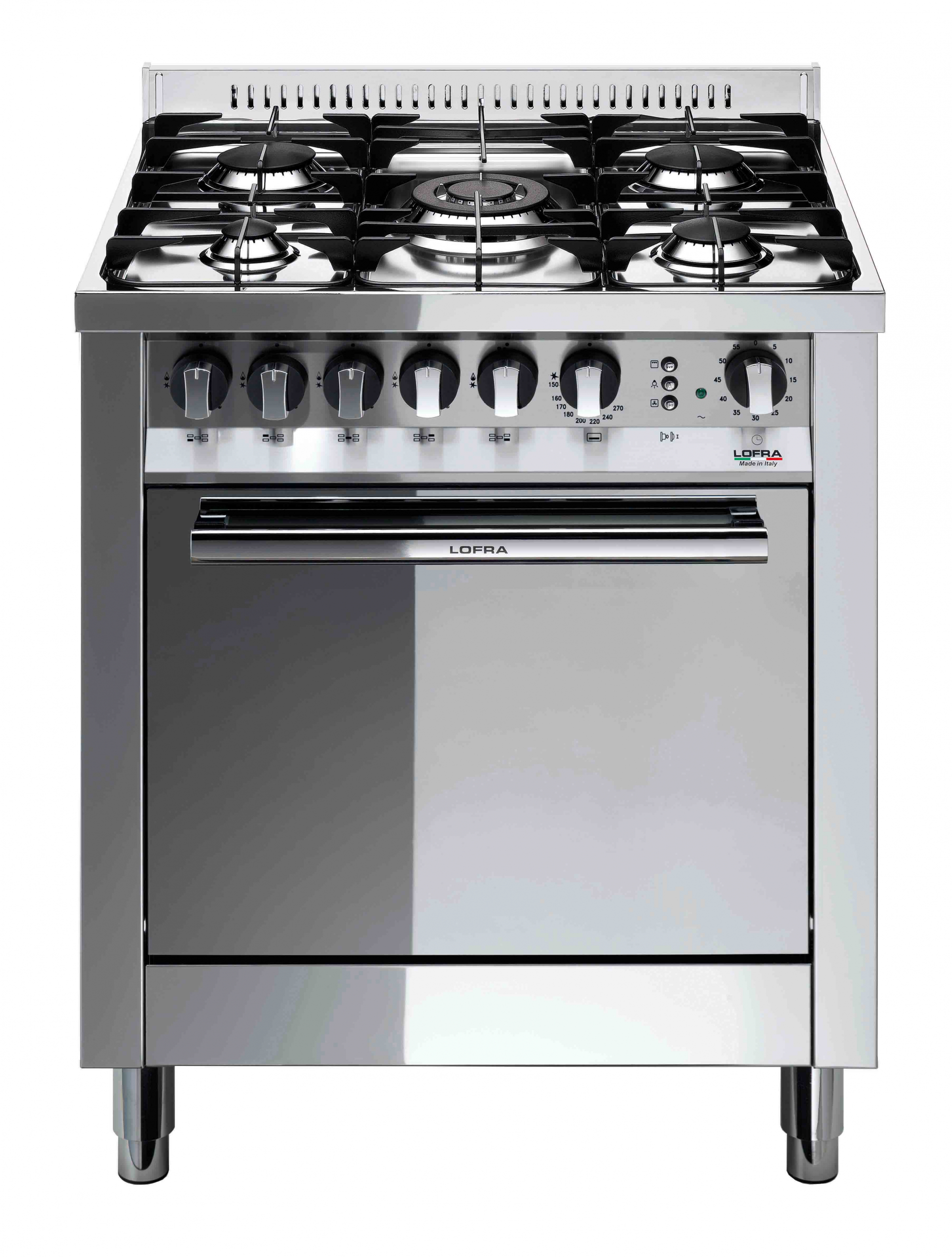 lofra-maxima-m76gv-c-cuisini-re-inox-4-feux-four-gaz-70-cm image 1