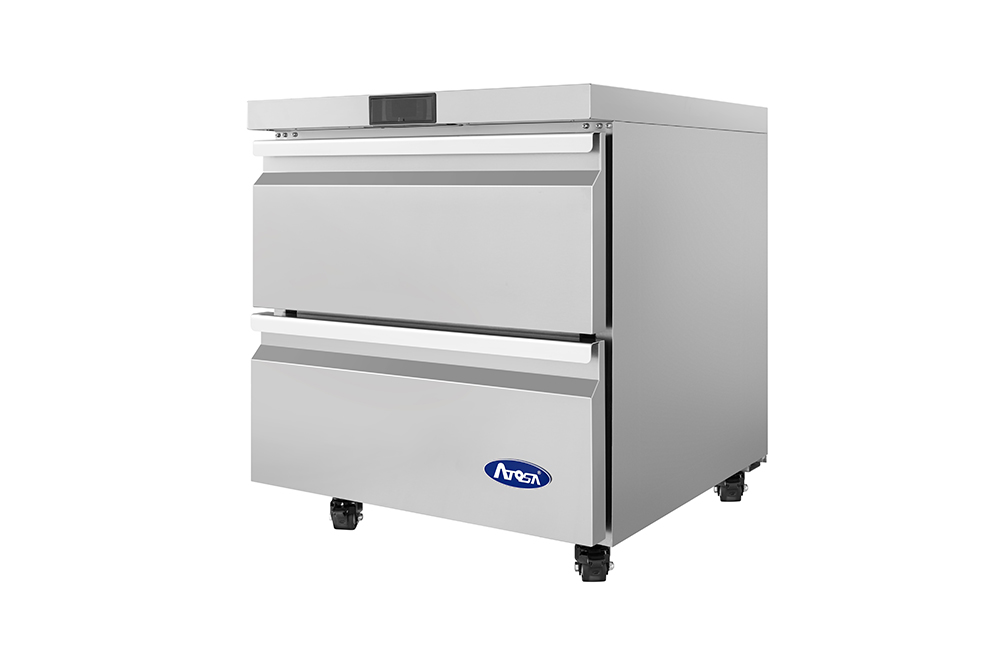 atosa-auf27d2-cong-lateur-bas-inox-2-tiroirs-gn-1-6 image 2