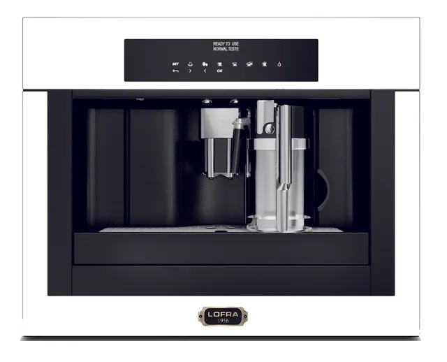 lofra-ybrpb66t-machine-caf-encastrable-blanc-perle-bronze image 1