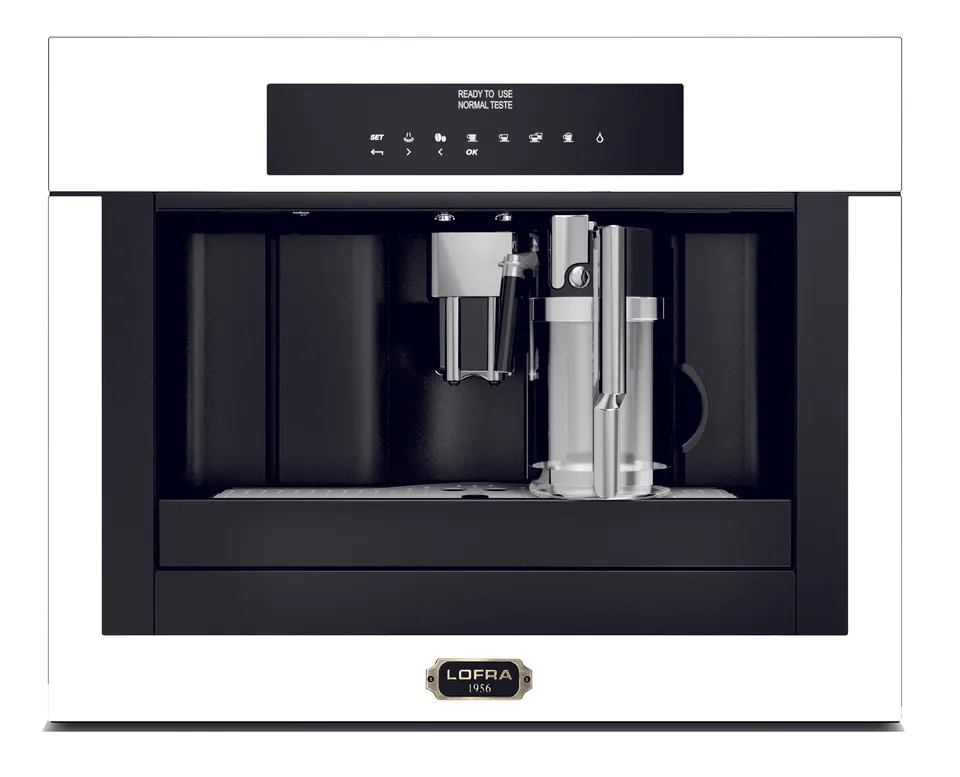 lofra-ybrpb66t-machine-caf-encastrable-blanc-perle-bronze image 1