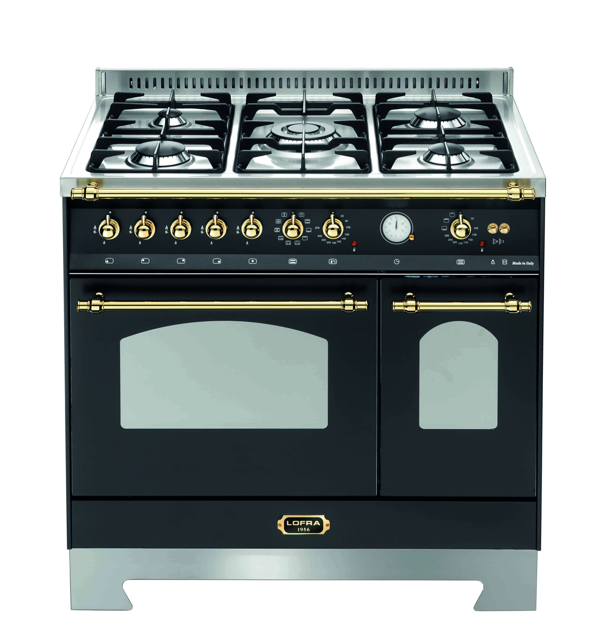 lofra-dolcevita-rnmd96gvgte-ci-cuisini-re-noir-mat-laiton image 1