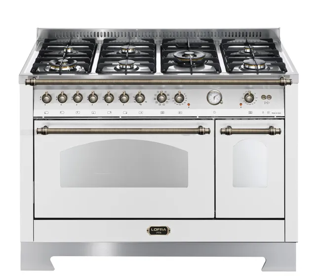 lofra-dolcevita-rbpd126mft-cuisini-re-gaz-blanc-bronze-120cm image 1