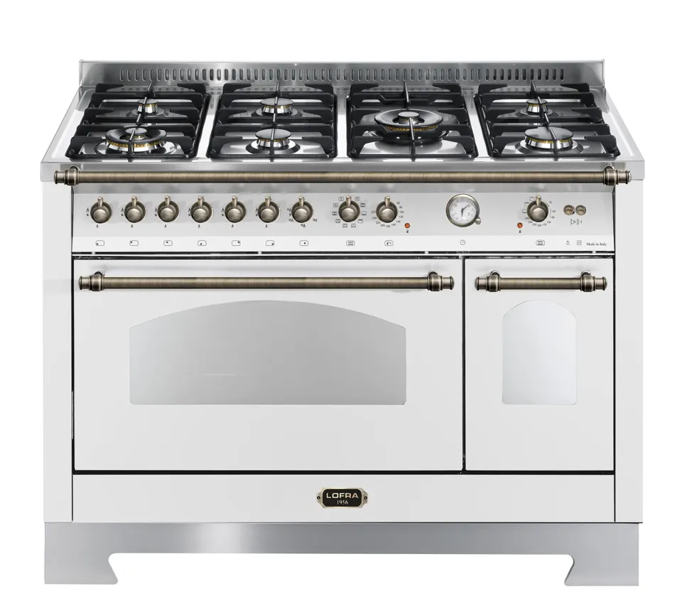 lofra-dolcevita-rbpd126mft-cuisini-re-gaz-blanc-bronze-120cm image 1
