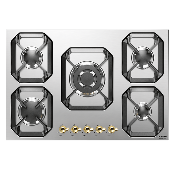 lofra-dolcevita-hrs7a0-plaque-gaz-inox-laiton-70-cm image 1