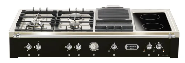 lofra-trnm126-4bc-range-top-noir-matt-120-cm-mixte image 1