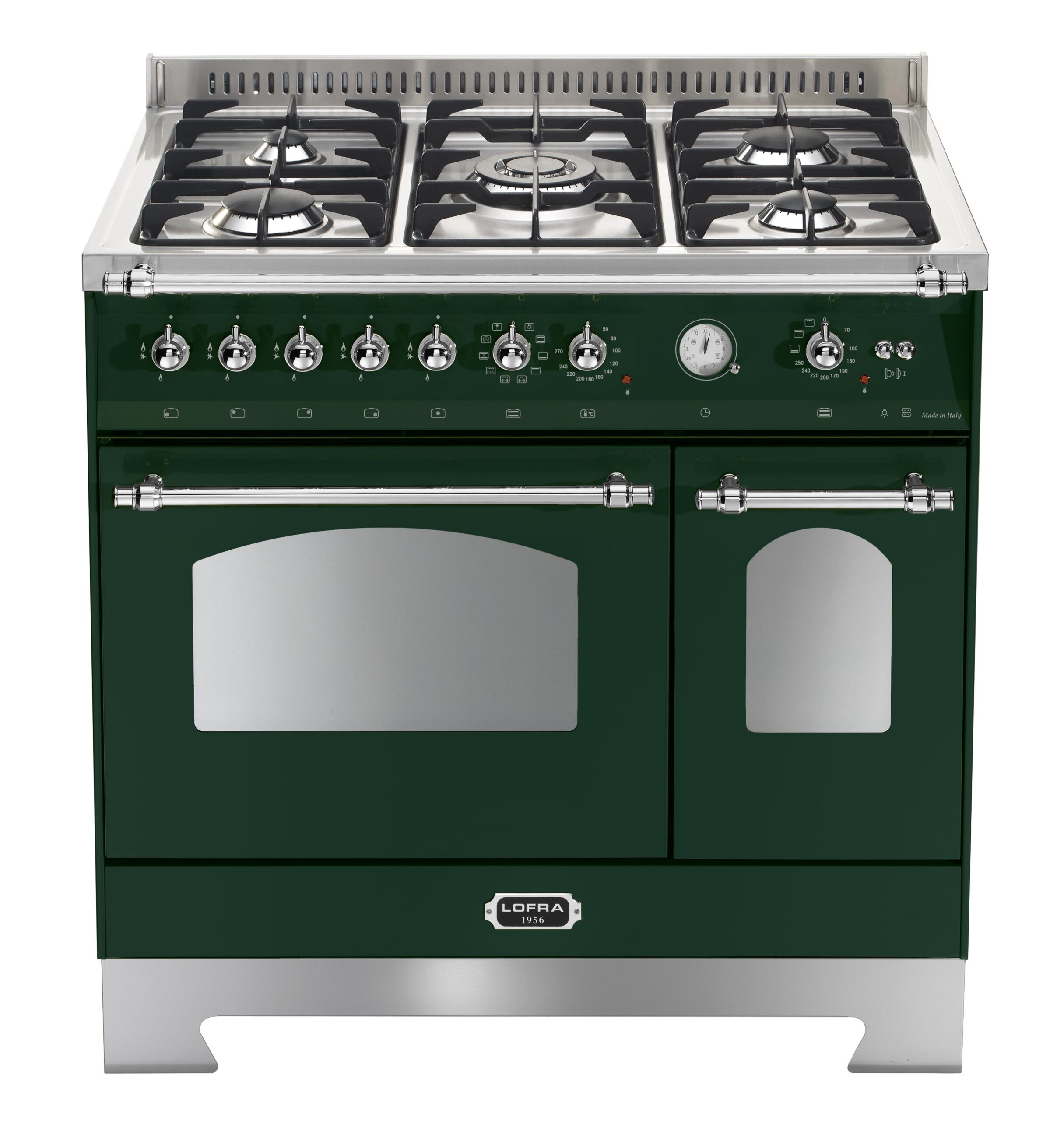 lofra-dolcevita-rvd96mfte-ci-cuisini-re-gaz-90cm-vert-chrome-four image 1