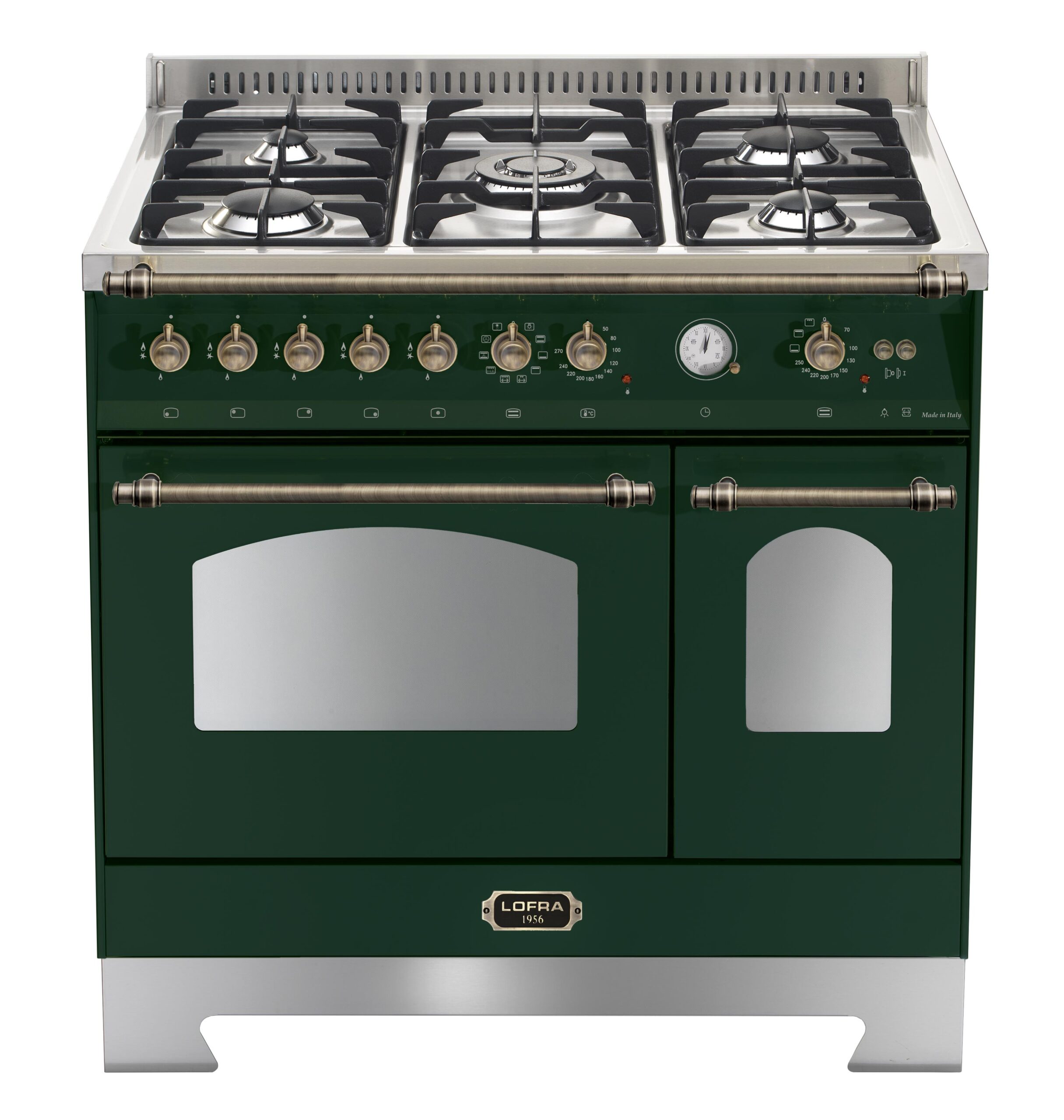 lofra-dolcevita-rvd96mfte-cuisini-re-gaz-90-cm-vert-bronze image 1