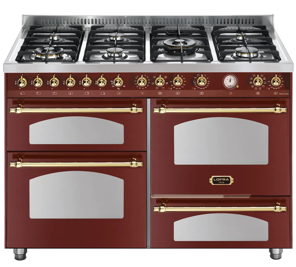 lofra-dolcevita-rr126smfet-mft-2aeo-cuisini-re-120-cm-rouge image 1