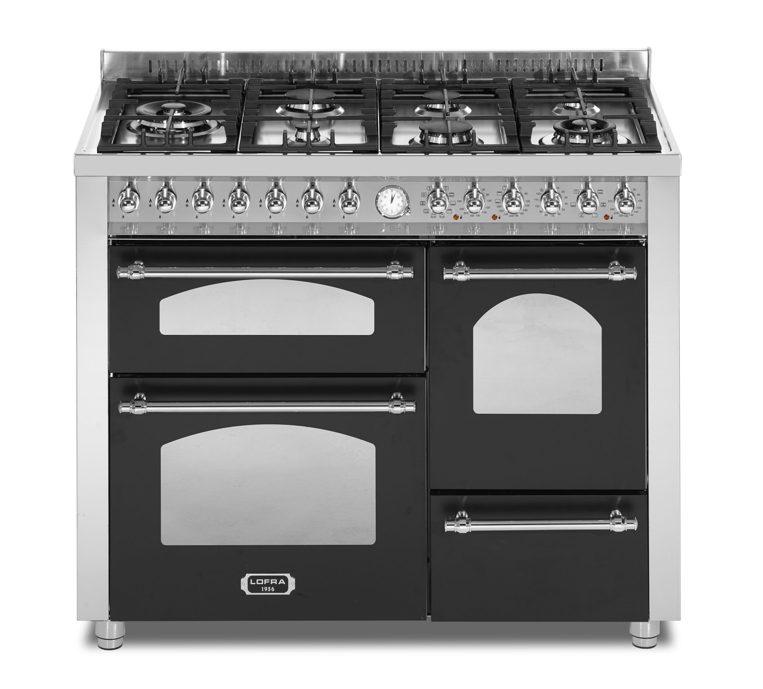 lofra-freestanding-dolcevita-rnmt116mfet-cuisini-re-noir-110-5-feux image 1