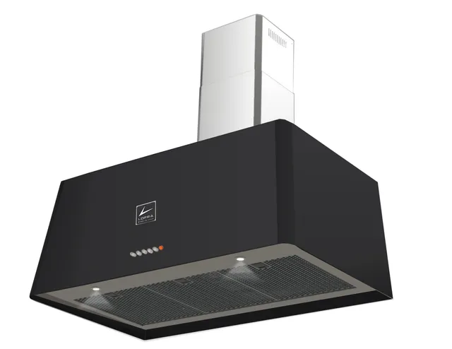 lofra-rainbow-90-hotte-noir-mat-90-cm-600-m3-h-inox image 1