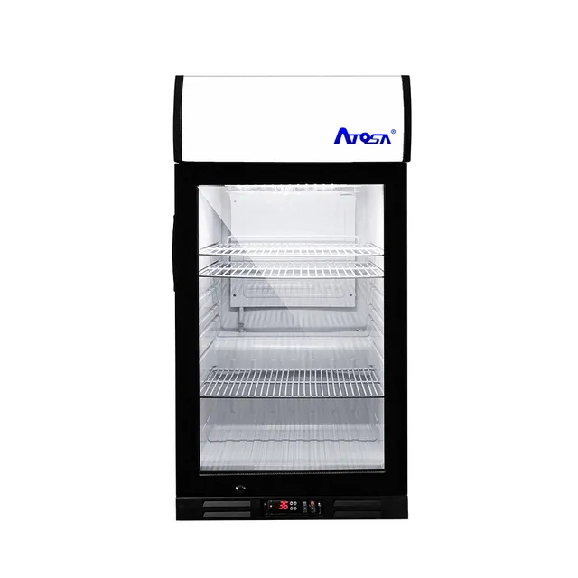 atosa-ctd-3st-vitrine-r-frig-r-e-comptoir-porte-verre-noire image 1