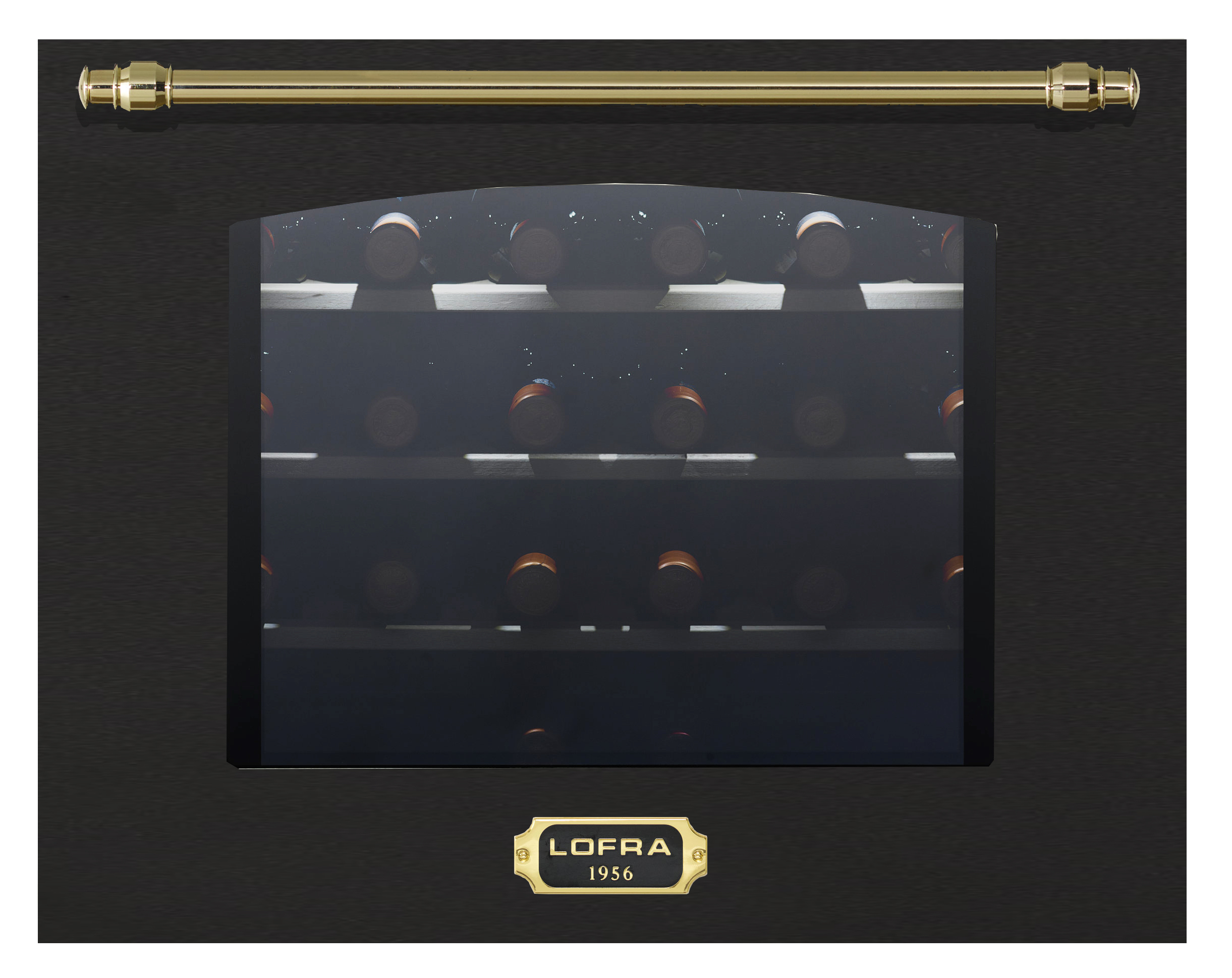 lofra-bottle-cooler-zbrnm24t-cave-vin-24-bouteilles-laiton image 1