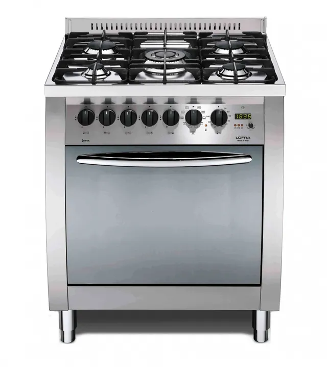 lofra-curva-c76mf-c-cuisini-re-mixte-70-cm-inox-4-feux image 1