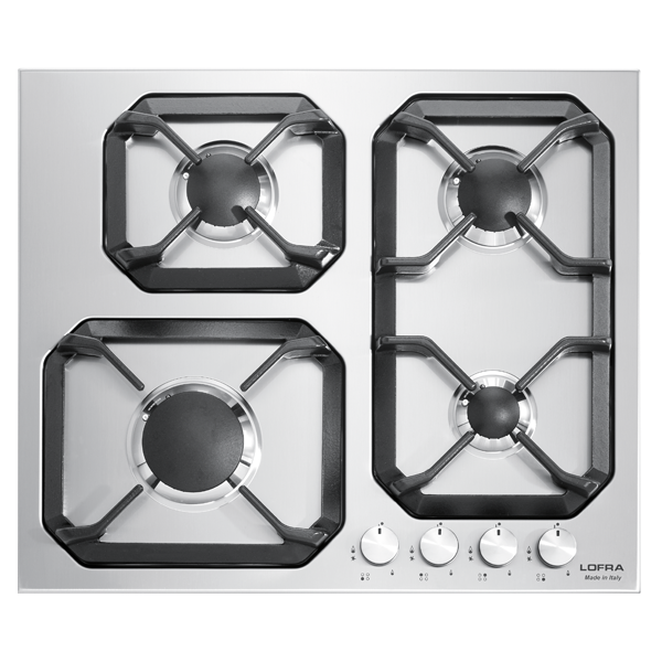 lofra-hls6m0-plaque-gaz-60-cm-inox-3-feux-triple-couronne image 1