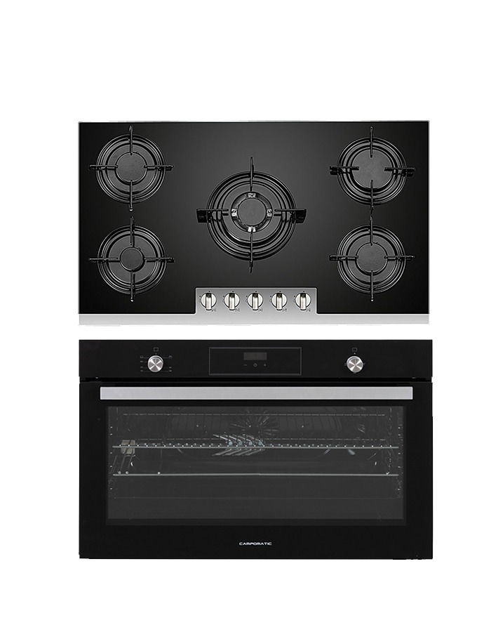 campomatic-ovens-bundle-four-gaz-90cm-verre-noir image 1