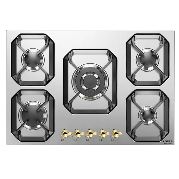 lofra-dolcevita-hrs7a0-plaque-gaz-inox-laiton-70-cm image 1