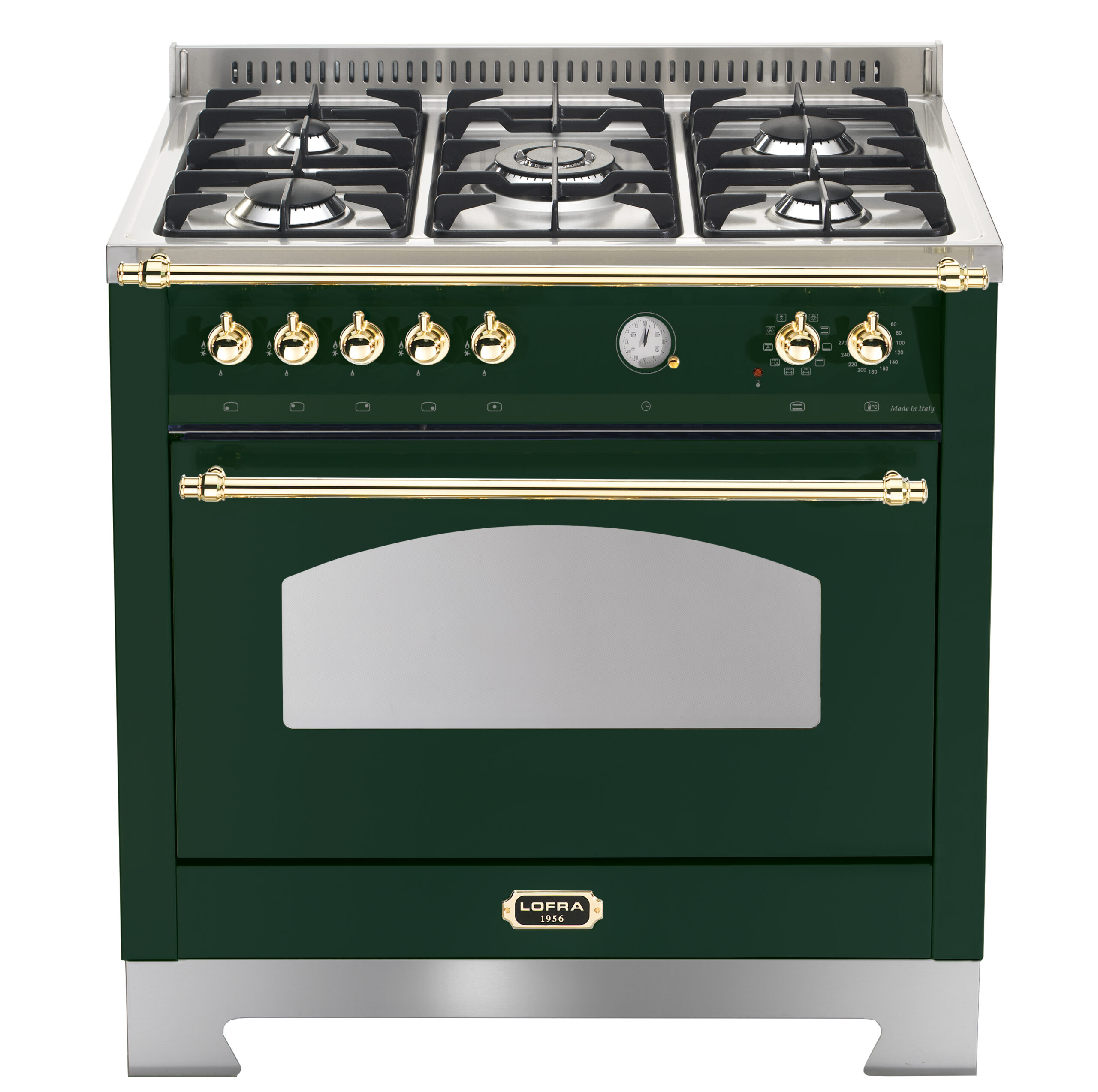 lofra-rvg96mft-ci-cuisini-re-90-cm-verte-laiton-5-feux image 1