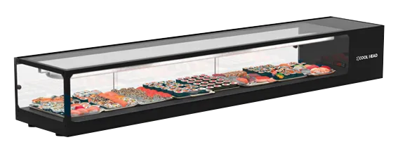 cool-head-display-rs-80sq-vitrine-sushi-noir-2-temp-ratures image 1