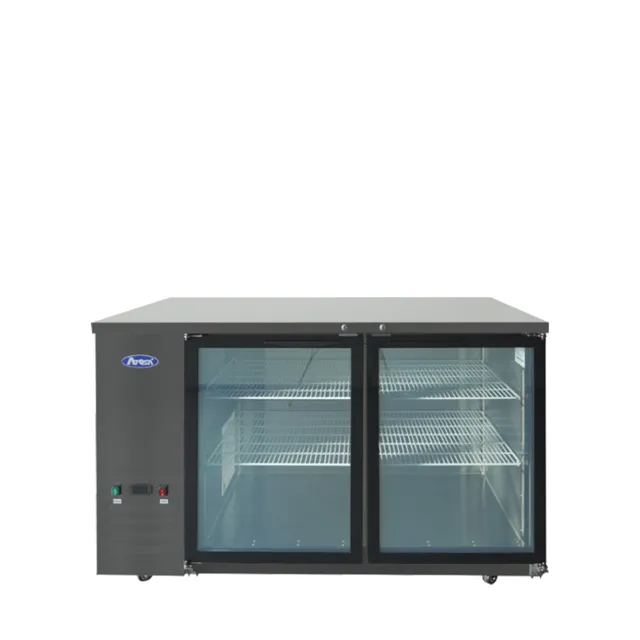 atosa-back-bar-sbb59ggraus2-frigo-bar-2-portes-verre-noir image 1