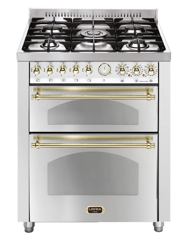 lofra-dolcevita-rsud76mfte-ci-cuisini-re-inox-laiton-5-feux image 1