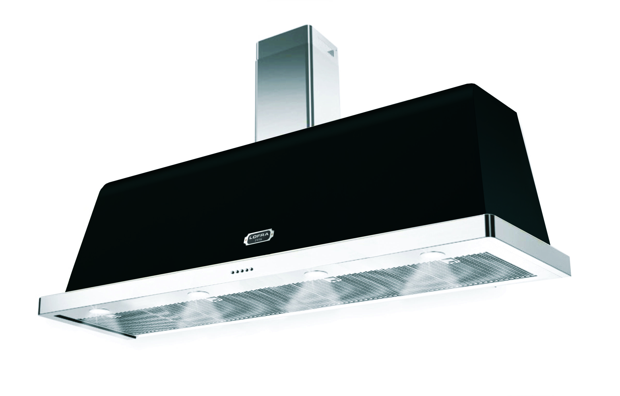 lofra-dolcevita-150-hotte-aspirante-noir-mat-chrome image 1