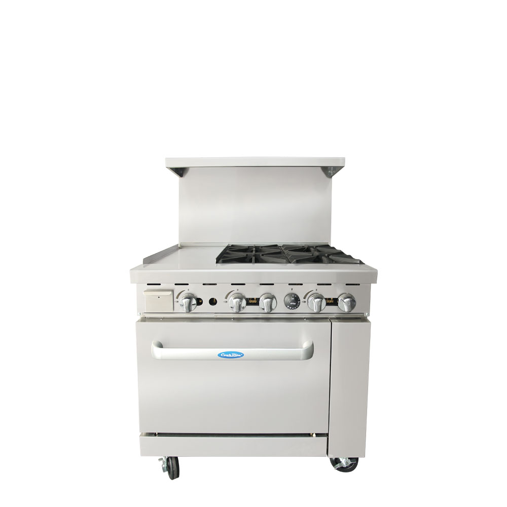cookrite-agr-4b12gl-fourneau-gaz-4-br-leurs-plancha-36-inox image 1