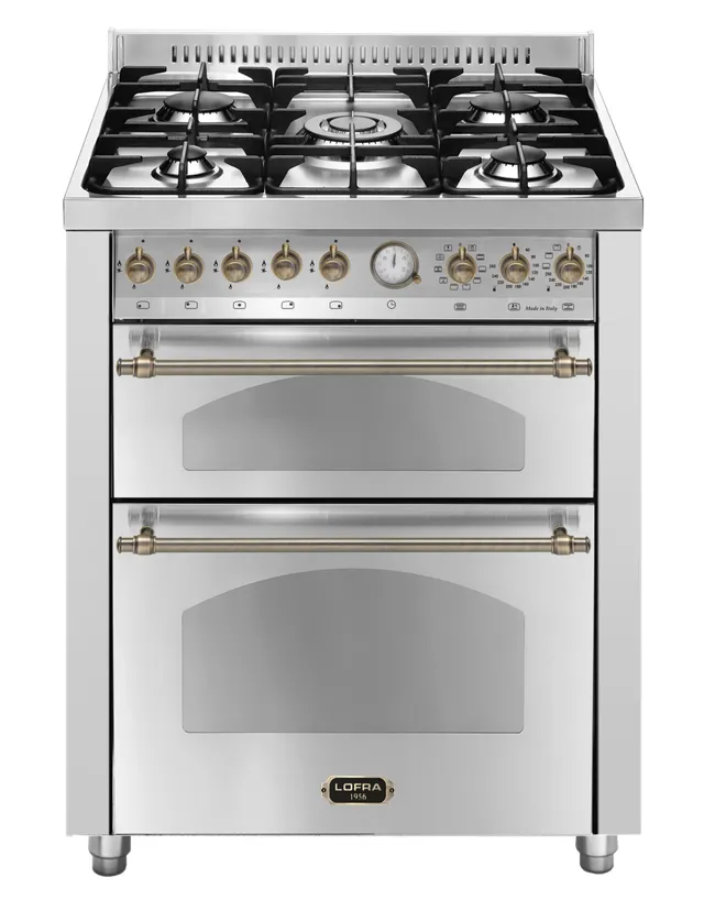lofra-dolcevita-rsud76mfte-ci-cuisini-re-inox-bronze-5-feux image 1